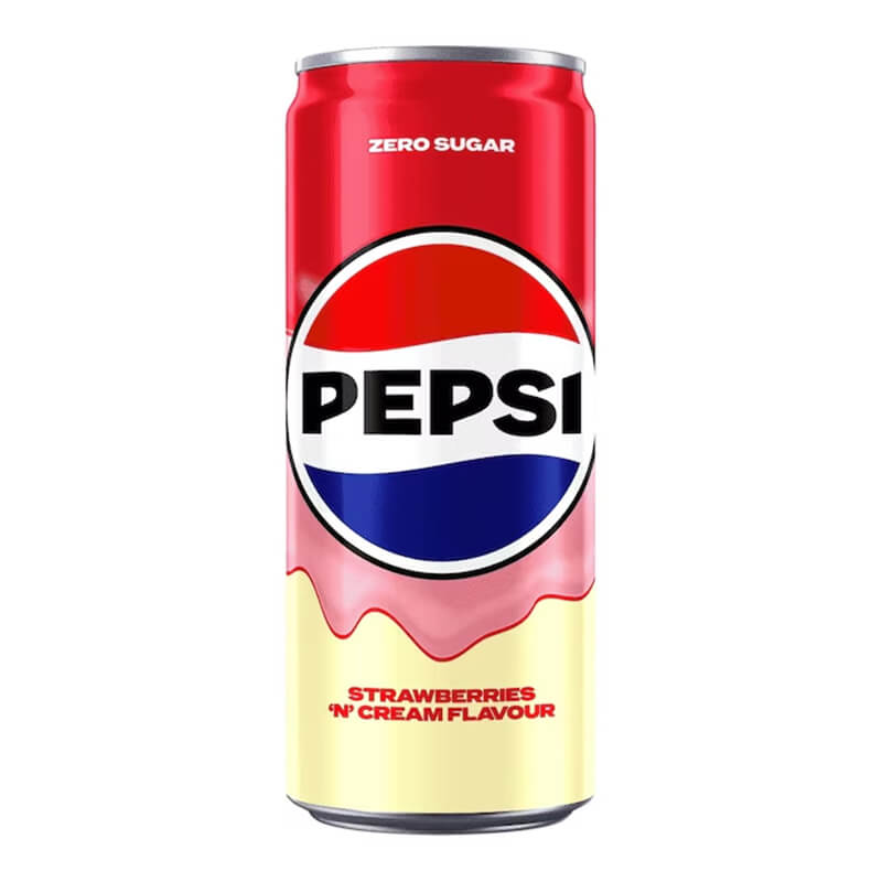 PEPSI ZERO STRAWBERRIES & CREAM 330ml ΚΟΥΤΙ