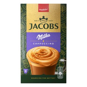 JACOBS CAPPUCCINO CHOCO MILKA ΣΤΙΓΜΙΑΙΟΣ ΚΑΦΕΣ 8φακ. x 15.8g