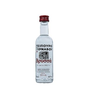 ΒΡΥΣΣΑ ΤΣΙΠΟΥΡΟ ΤΥΡΝΑΒΟΥ ΧΩΡΙΣ ΓΛΥΚΑΝΙΣΟ 50ml 40% Vol.