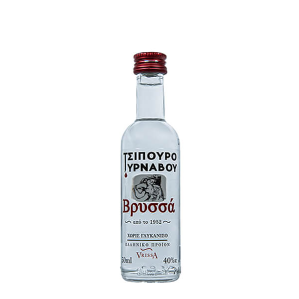 ΒΡΥΣΣΑ ΤΣΙΠΟΥΡΟ ΤΥΡΝΑΒΟΥ ΧΩΡΙΣ ΓΛΥΚΑΝΙΣΟ 50ml 40% Vol.