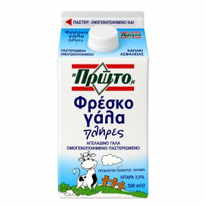 ΠΡΩΤΟ ΦΡΕΣΚΟ ΓΑΛΑ ΠΛΗΡΕΣ 500ml