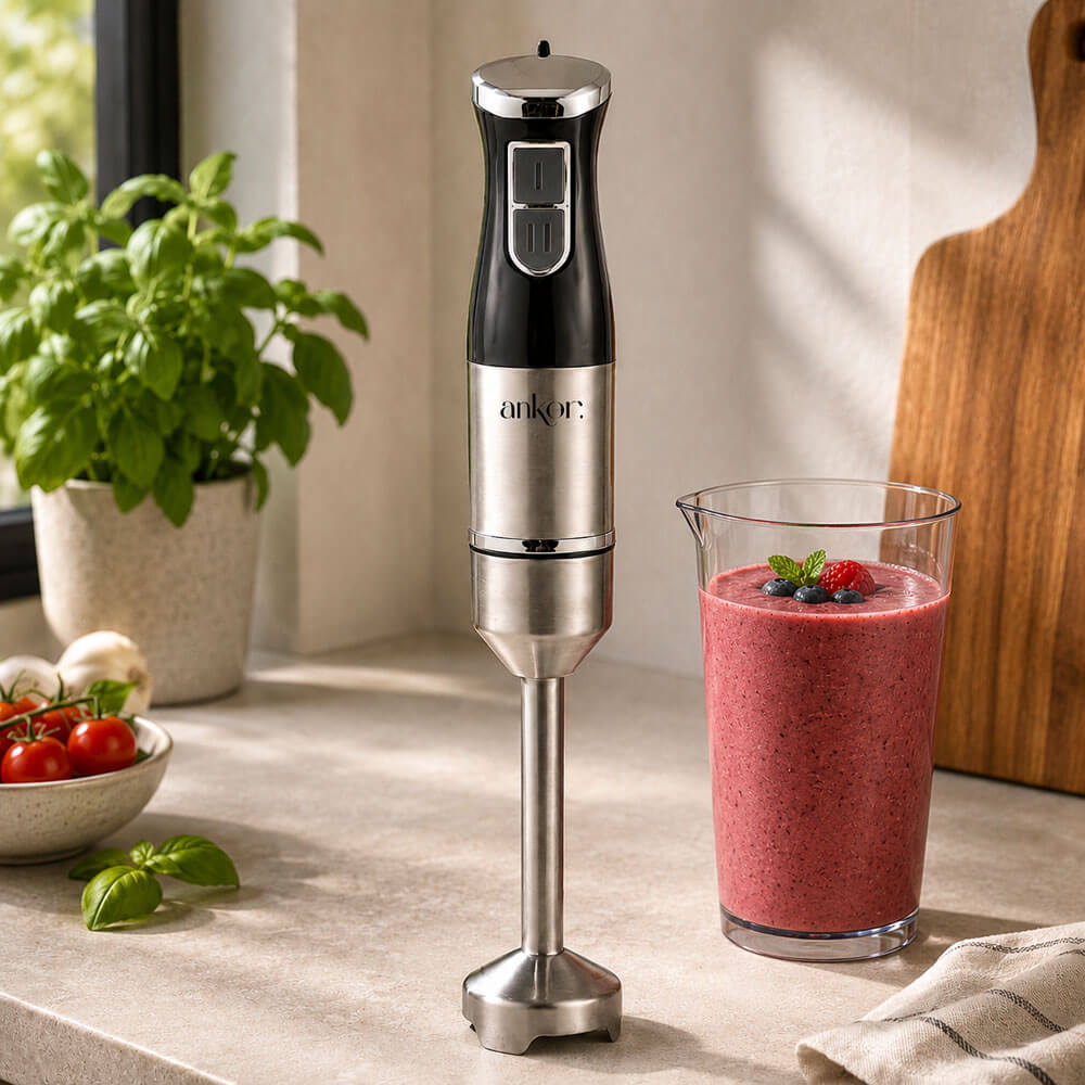MIXER ΧΕΙΡΟΣ ΡΑΒΔΟΣ 500W ΜΕ 2 ΤΑΧΥΤΗΤΕΣ INOX-ΜΑΥΡΟ 853717 - Image 2