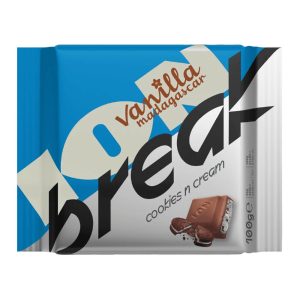 ΙΟΝ BREAK ΣΟΚΟΛΑΤΑ ΓΑΛΑΚΤΟΣ COOKIES N CREAM 100g