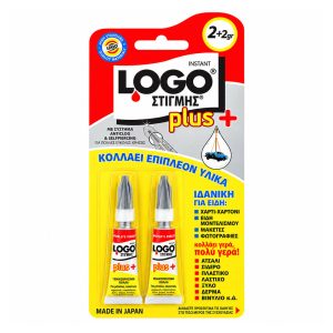 ΚΟΛΛΑ ΣΤΙΓΜΗΣ LOGO PLUS 2g (1+1)