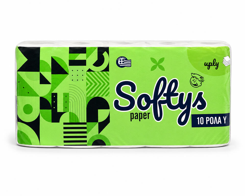 SOFTYS ΧΑΡΤΙ ΥΓΕΙΑΣ LUX DECO 4φ. 10 ρολλά X 105g