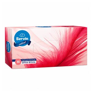 SERVIN VELVET ΧΑΡΤΟΜΑΝΤΗΛΑ ΣΕ ΚΟΥΤΙ 2φ. X 90τεμ. 110g