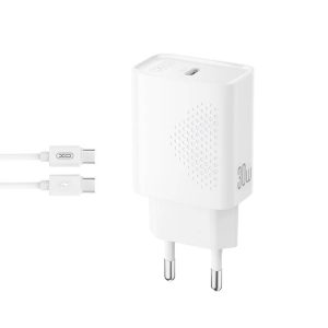 ΦΟΡΤΙΣΤΗΣ USB-C ΜΕ ΚΑΛΩΔΙΟ Type-C 30W ΓΡΗΓΟΡΗΣ ΦΟΡΤΙΣΗΣ QC ΛΕΥΚΟΣ XO L162