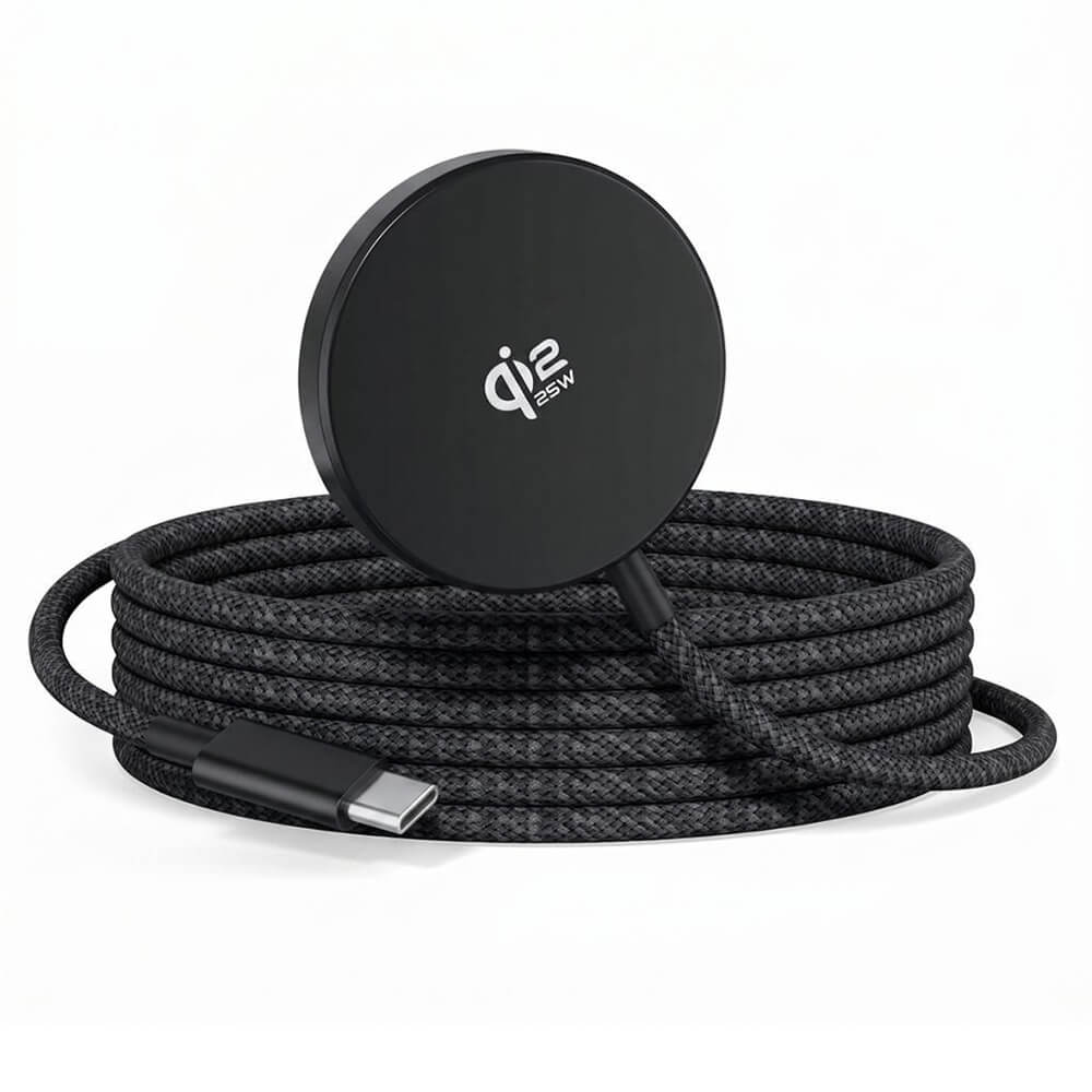 ΑΣΥΡΜΑΤΟΣ ΦΟΡΤΙΣΤΗΣ ΜΑΓΝΗΤΙΚΟΣ 25W USB-C 1,2m ΜΑΥΡΟΣ XO JH025