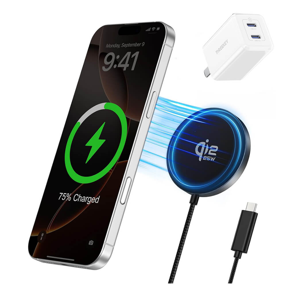 ΑΣΥΡΜΑΤΟΣ ΦΟΡΤΙΣΤΗΣ ΜΑΓΝΗΤΙΚΟΣ 25W USB-C 1,2m ΜΑΥΡΟΣ XO JH025 - Image 2