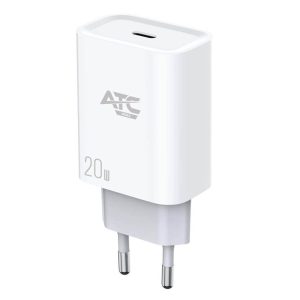 ΦΟΡΤΙΣΤΗΣ 20W EU ULTRA FAST CHARGER PD TYPE C ΛΕΥΚΟ ATC-CHF4