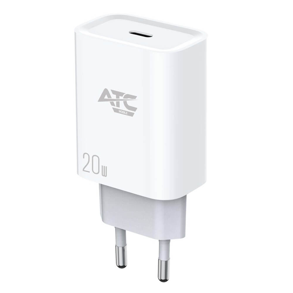 ΦΟΡΤΙΣΤΗΣ 20W EU ULTRA FAST CHARGER PD TYPE C ΛΕΥΚΟ ATC-CHF4