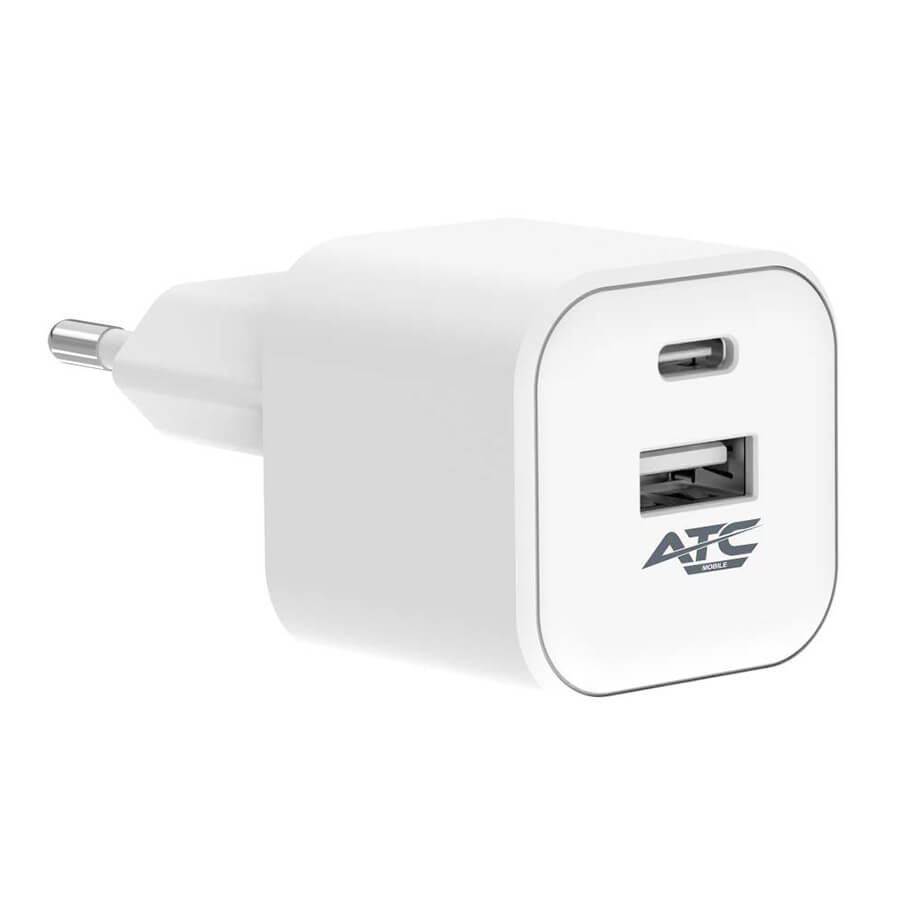 ΦΟΡΤΙΣΤΗΣ 12W EU PD TYPE C & USB ΛΕΥΚΟ ATC-CH10 - Image 2