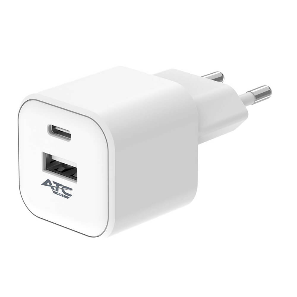 ΦΟΡΤΙΣΤΗΣ 12W EU PD TYPE C & USB ΛΕΥΚΟ ATC-CH10 - Image 3