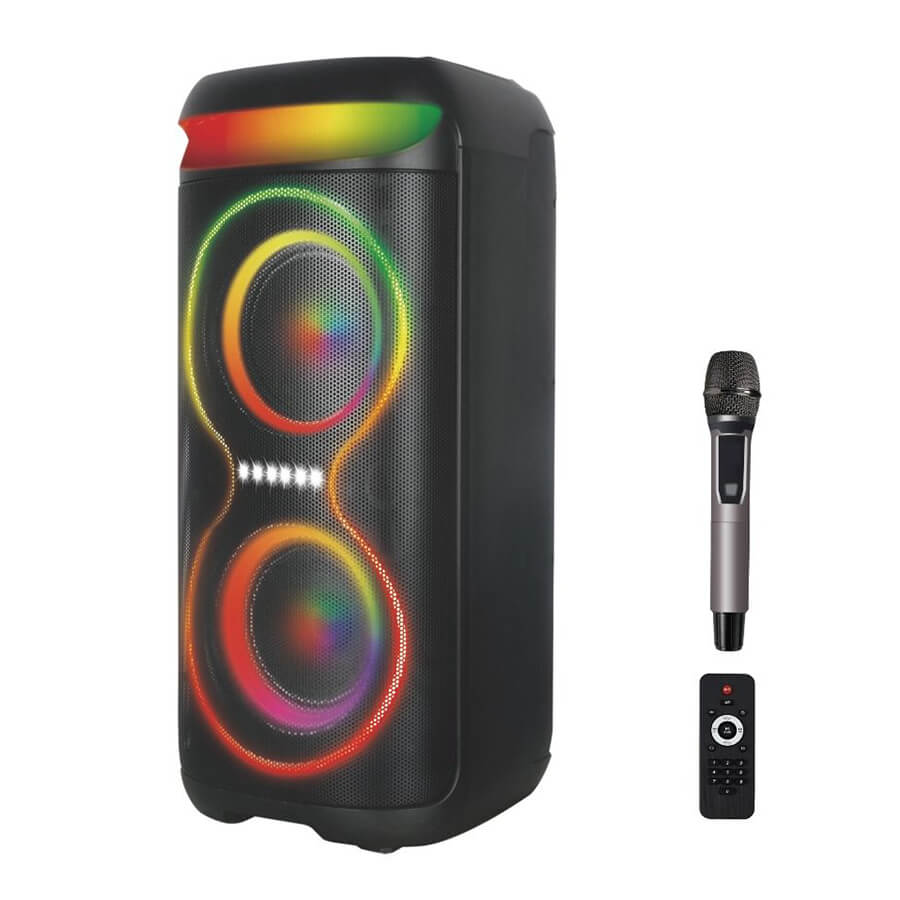 ΗΧΕΙΟ Bluetooth Speaker Διπλό 6.5-inch Woofer RGB 40W XO F70 - Image 2
