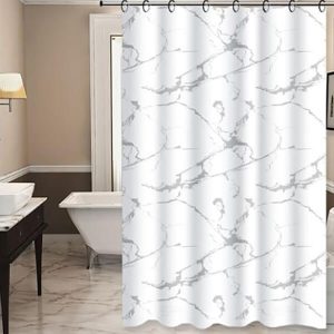 ΚΟΥΡΤΙΝΑ ΜΠΑΝΙΟΥ ΠΟΛΥΕΣΤΕΡΙΚΗ 180Χ180εκ. 90gsm ΜΕ 12 ΚΡΙΚΟΥΣ ΚΑΙ ΣΧΕΔΙΟ ΕΦΕ ΜΑΡΜΑΡΟ 846382