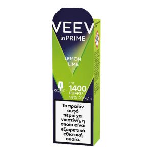 VEEV InPrime One Pod 1400ruffs Lemon Lime 1.8% 20mg