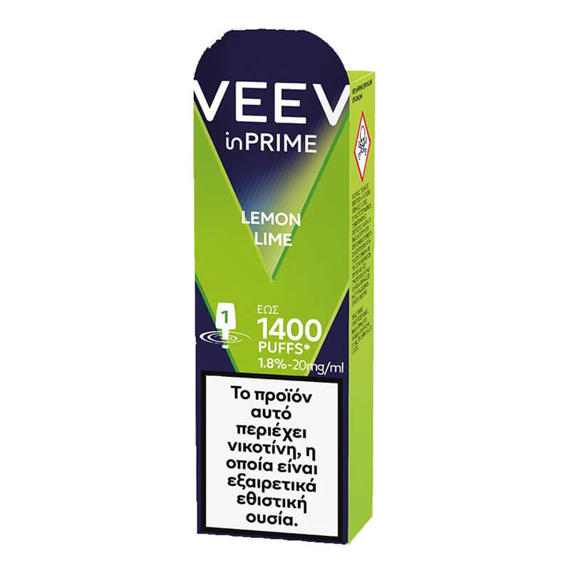 VEEV InPrime One Pod 1400ruffs Lemon Lime 1.8% 20mg