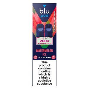 Blu Bar 2 Pods Watermelon Ice 2000 ruffs 20mg/ml
