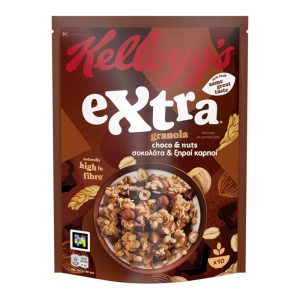 KELLOGGS EXTRA ΤΡΑΓΑΝΕΣ ΝΙΦΑΔΕΣ GRANOLA ΣΟΚΟΛΑΤΑ & ΞΗΡΟΙ ΚΑΡΠΟΙ 450g