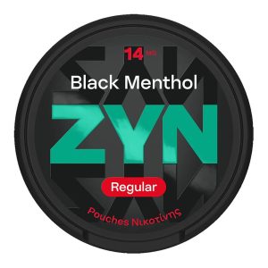 ZYN POUCHES ΝΙΚΟΤΙΝΗΣ Black Menthol 14mg REGULAR